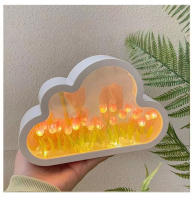 Lámpara De Noche Creativa Tulipán Nube Mar De Flores Luz Atmosfera Transparente Regalo Para Amantes Del Qixi Decoración De Escritorio - details 10