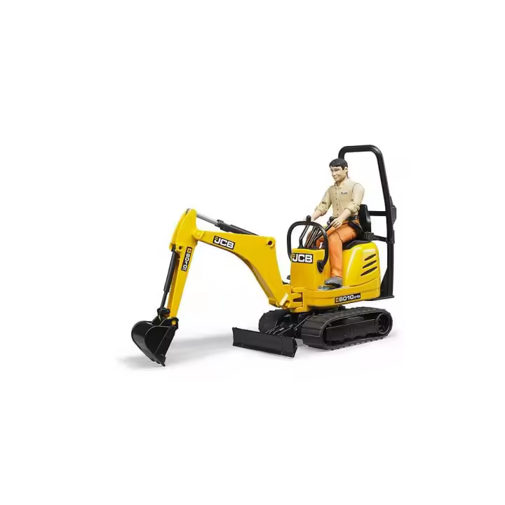 Bruder JCB 8010 CTS Microexcavadora Muñeco - Detalles Realistas - 1