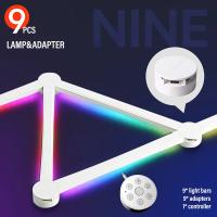 Lámpara De Pared Inteligente WIFI LED RGBIC Barra De Luz DIY Decoración De Ambiente Para Dormitorio Y Sala De Juegos Iluminación Nocturna Con Música Y TV - details 6