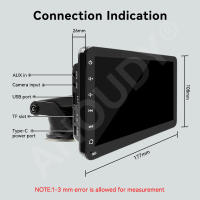 Ahoudy Reproductor Multimedia Universal Para Coche 7 Pulgadas Con CarPlay Inalámbrico Y Android Auto Pantalla Táctil AUX FM USB Soporte Para 4G - details 11