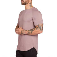Camiseta De Fitness Para Hombre Camiseta De Algodón Con Estampado Casual Manga Corta Transpirable Para Verano Musculación Estilo Hip Hop - details 11