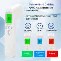 Termómetro Digital sin contacto para niños y Adultos, Alarma de temp, Frente, interior, infrarrojo, multimoción - details 1
