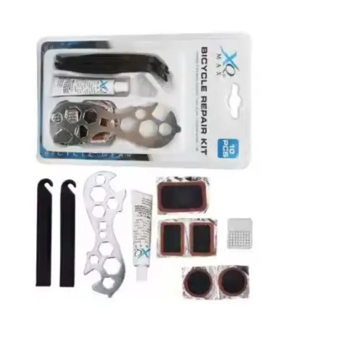 XQMAX Kit básico Reparación Ruedas Bicicleta 10 Piezas XQMAX - 08043 Kit básico de reparacion de ruedas de bicicleta Complementos para el Motor Accesorios Motor - 1