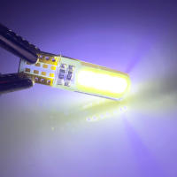 10PCS T10 W5W Lámparas LED Silicona COB 194 168 Canbus Sin Error Luz Interna De Coche Lámparas De Estacionamiento Map Dome 12V - details 11