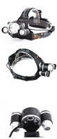 Lámpara Frontal LED Super Brillante T6 Recargable Con Batería 18650 Para Pesca Caza Camping Impermeable Luz De Corbata Exterior - details 6
