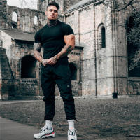 Camiseta De Algodón Para Hombre 2024 Estilo Casual Manga Corta Fitness Bodybuilding Camiseta De Verano Para Ejercicio Y Uso Diario - details 0