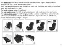 Cubiertas De Asiento Universal 2+1 De 4mm Para Camión Y Vans Compatible Con Ford Transit Fiat Ducato Citroen Relay Fundas De Silla De Coche De Espuma Ajustables Para La Mayoría De Los Modelos - details 4