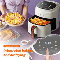 Freidora aire de 8L para cocinar de forma saludable, sartén para freír sin aceite de 1400 W, horno de circulación rápida, cesta antiadherente extraíble, fácil de limpiar, pantalla táctil digital LCD (negra) - details 1