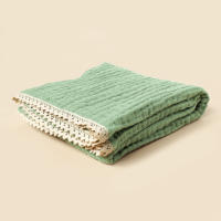 Manta De Bambú Y Algodón Para Bebé 6 Capas Manta De Acogida Para Niños Y Niñas Cálido Suave Suave Para Dormir Y Abrazar Manta De Muselina - details 5