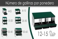 Ponedero ECO 3 huecos para gallinas - Nido para 12 gallinas - FINCA CASAREJO - details 3
