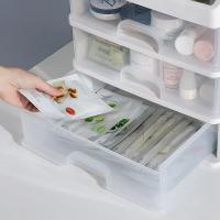 Estuche de plástico para maquillaje, caja contenedora de joyería, organizador de maquillaje, cajones, caja de almacenamiento de cosméticos, soporte para brochas de maquillaje - details 9