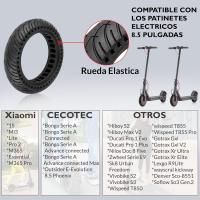 FGNS.Rueda Maciza para Patinete Eléctrico 8.5Pulgadas,Neumáticos de 8.5*2.0 Alta Elasticidad,Rueda de Repuesto Antipinchazos delantero/trasero Compatible con Xiaomi M365,1S,Pro 2,Cecotec Serie A，completo con una herramienta de montaje para montar - details 1