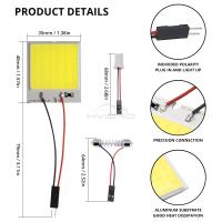 Lámpara LED T10 C5W Para Coche 16/24/36/48SMD Blanco Luz Interior De Auto Lámpara De Lectura Panel Super Brillante Faros De Placa De Licencia - details 9