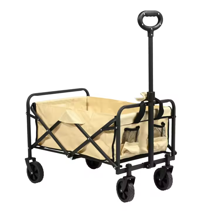 S7 STAR Carrito Plegable con Ruedas, Carrito Multiusos Ideal Playa, Compra, Jardín o Camping, Carro Playa Transporte Mango Ajustable, Carreta Multiuso con Bolsa de Cubierta 5in / 8in, Transporte Todoterreno de Herramientas - 1