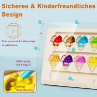 Juegos De Aprendizaje Montessori Con Imanes Para Niños Actividades De Desarrollo Motor Fine Con Conteo Y Colores Madera Laberinto Para Bebés - details 9