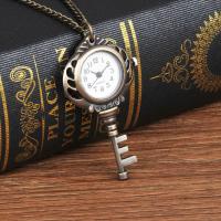 Reloj De Bolsillo Vintage De Cuarzo En Forma De Dibujo Animado Bronce Con Llavero Para Hombres Y Mujeres Regalos Moda Casual - details 0