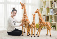 Gran Juguete De Peluche Giraffe Real De 35-120cm Alta Calidad Animales De Peluche Suaves Decoración De Habitación Para Niños Regalo De Cumpleaños - details 5