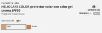 HELIOCARE HELIOCARE COLOR protector solar con color gel crema SPF50 #light 50 ml - details 3
