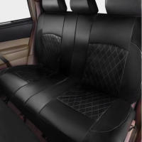Funda De Asiento Universal Para Coche Adecuada Para Chevrolet Onix Sail Sonic AVEO MG 5 Kia Soul RIO Seltos Cubierta Completa De Cuero Artificial Accesorios De Auto Para Todas Las Estaciones - details 3