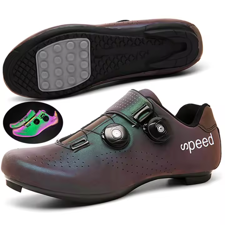 Zapatos De Ciclismo Para Hombre 2024 Suela De Goma Indor Entrenamiento Deportivo Mujer MTB Bicicleta De Montaña Carreras De X-Country Zapatillas Transpirables Tamaño True Fit - 1
