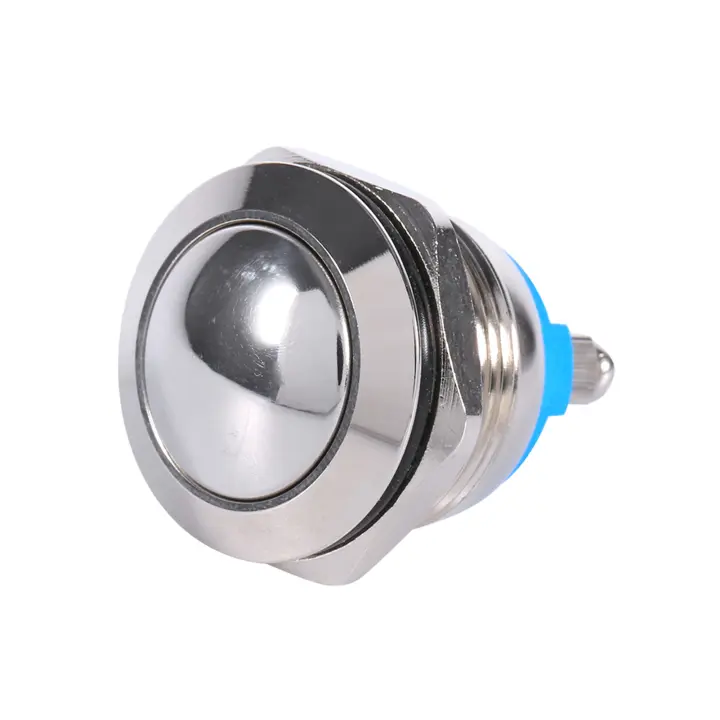 Botón De Push Para Coche Impermeable 19mmInterruptor Momentáneo De 12V Material Metálico Resistente Al Agua Para Automóviles - 1
