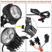 Faros LED 2 En 1 Para Scooter Eléctrico Kugoo M4 pro Con Bocina Luz Delantero De Seguridad Para Noche Lámpara Par - details 1