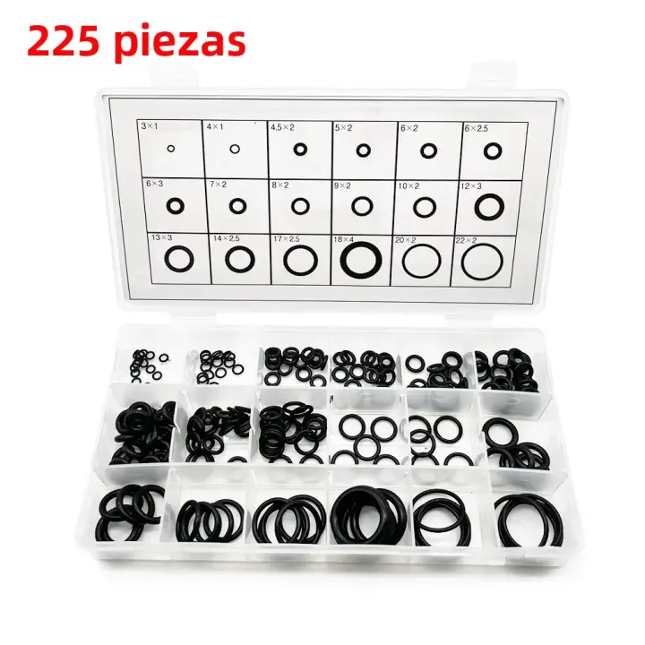 Kit De Anillos De Borracha Nitrilo Para Reparación De Plomería Automotriz Y Grifos Resistente a Alta Presión O-Rings Kit De Sellado - 1