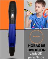 Bolígrafo 3D CAELLUMA Azul Oscuro Alta Calidad 36m Filamento Accesorios Completos - details 1