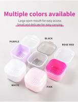 Caja De Almacenamiento Para Uñas LUSLUKING Doble Capa De Filtro Cuadrada Para Bricolaje En Herramientas De Manicura Contenedor De Limpieza De Cepillo De Uñas - details 1