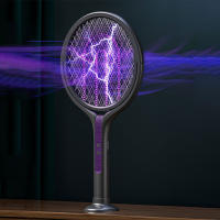 Nueva 2025 Mosquitera Eléctrica Recargable 2-en-1 2800V Con Lámpara Asesina De Mosquitos Y Bat Swatter Para El Control De Plagas - details 6
