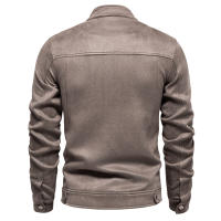 2024 nueva chaqueta de otoño e invierno para hombre, chaqueta versátil de color sólido a la moda para hombre, ropa de trabajo de gamuza, chaqueta para hombre - details 9