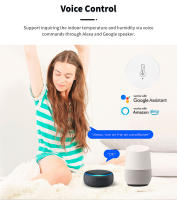 Sensor De Temperatura Y Humedad Inteligente ZigBee Real Tiempo Sensor De Seguridad Termómetro Hygrometer Batería Poderada Con App Tuya Smart Life - details 1
