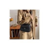 Bolso Cruzado de cuero PU para Mujer, Cartera de diseño, semicircular, estilo Retro, at fashion - details 8