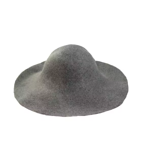Capelina de Fieltro Mix Estampado Gris Raíz 120g - Sombreros Semi-acabados - 1