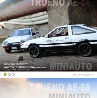 Modelo De Coche De Acción Initial D AE86s En Escala 1:20 Metal Sin Batería Regalo Para Niños Simulación Alta Con Sonido Y Luz Colección - details 19