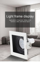 Lámpara LED De Bajo Techo Para Bombillas GU10 Marco De Montaje Foco De Iluminación Revestimiento Metálico Blanco Y Negro Para Dormitorio Y Cocina - details 0