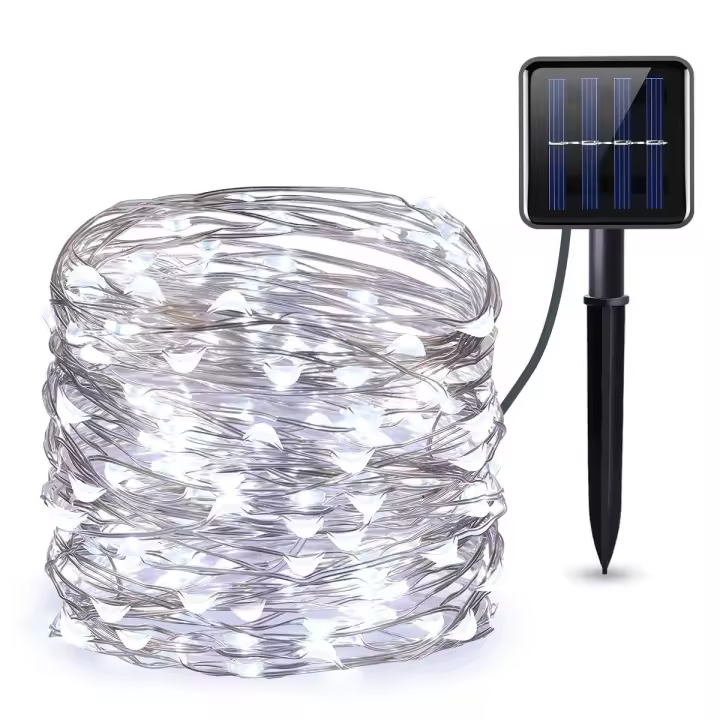 Luz De Fairy Solar LED Para Navidad Y Bodas 32M 22M 7M Con 300/200 LED En Hilo De Cobre Decoración De Navidad Y Fiesta Luz Solar IP65 Impermeable - 1