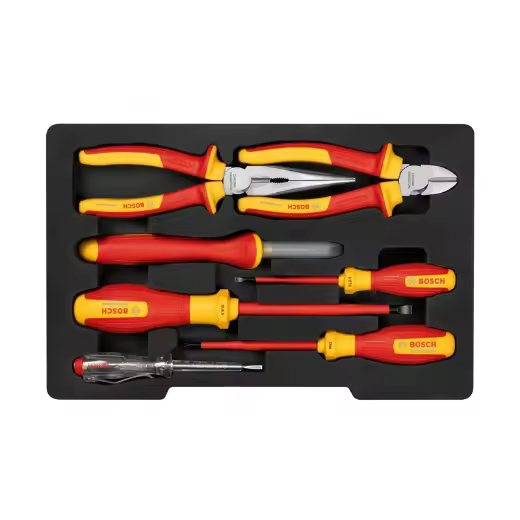 Kit combinado set mixto de herramientas de mano aisladas vde, 7 uds. - 1
