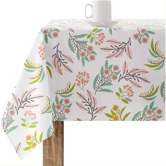 BL BELUM - Mantel Antimanchas Varios Tamaños - Mantel Tacto Extrasuave Color Multicolor - Mantel 100% Made in Spain Tejido 100% algodón orgánico - Mantel Modelo 220-44 - 1