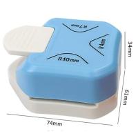 Pulgar De Corte En Esquina Redonda Para Etiquetas Y Papel Herramienta De Corte Para Scrapbooking Hecho De Plástico Y Aleación De Zinc Azul Adecuado Para Oficina Escuela Y Manualidades - details 18
