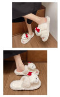 Sanrio Anime Tenis De Piel De Hello Kitty Para Niñas Dibujos Animados Derivados Productos Adorables Calienta Y Antideslizante Para Interiores Regalos - details 7