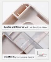 Caja De Almacenamiento Para Maquillaje De Plástico Transparente Con Cuatro Capas Y Tres Cajones Para Escritorio Organizador De Cosméticos Estilo Cajón Para Mesa De Vestir - details 6