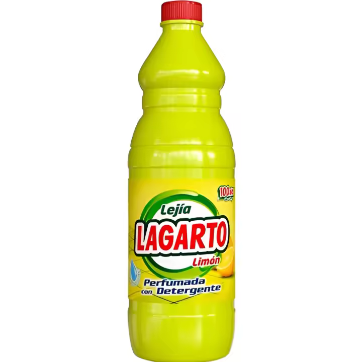Lagarto lejía perfumada limón con detergente botella 1500ml - 1