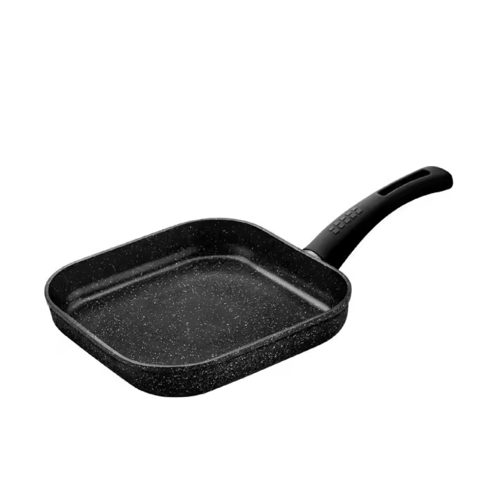 Monix Cosmos - Sartén antiadherente Grill lisa de 24 cm aluminio forjado sin PFOA. Sartenes para cocina de inducción, gas, vitro - 1