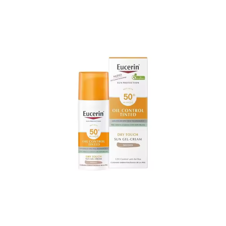EUCERIN SUN PROTECTION SPF 50+ OIL CONTROL TINTED COLOR MEDIO 50 ML - 1