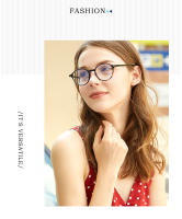 Gafas De Computadora Unisex Ultraligera De Acrílico Bloqueo De Luz Azul Estilo Óptico Moda Pantalla Circular Polímero De Carbono - details 2