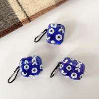 Funda Protectora Para AirPods 3 2 1 Pro2 pro Estilo Azul Con Patrón Ocular Avanzado Funda Suave De Película Adecuada Para Auriculares Y Cabezos - details 2