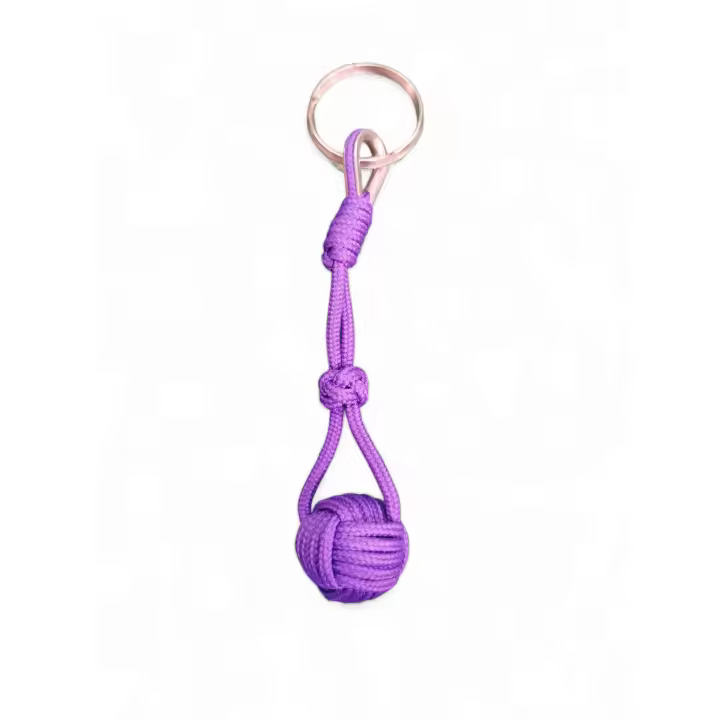 Llaveros Artesanales de Nudos Marineros - Diseño Único en Forma de Bola, Hechos a Mano, Estilo Náutico, Duraderos y Elegantes DICACA NATURE. - 1