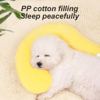 Almohada Para Mascotas Pequeñas U-Cuadrada Protector De Cuello Para Sueño Profundo Perro Gato Pupusa Almohada De Cabeza Para Descanso Pet Supplies - details 2