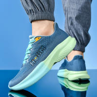 Zapatos De Correr HOBM Para Hombre Ultra Ligeros Tenis Deportivos Transpirables Zapatillas De Caminar Casual De Juguete Negro Malla Tamaño True Fit Closure Tipo Cordones - details 11
